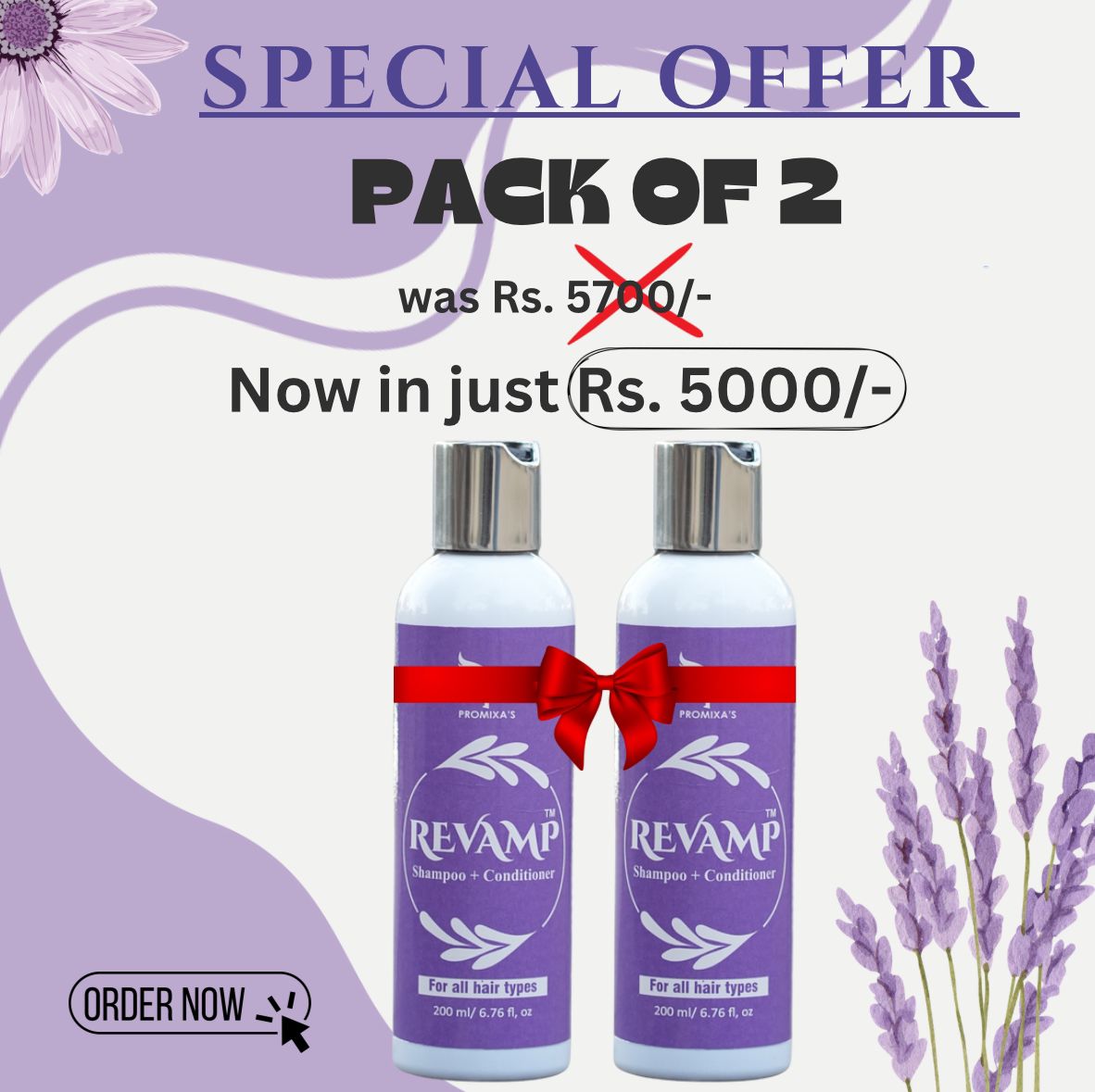 ReVamp (Shampoo + Conditioner) 200ML Pack of 2