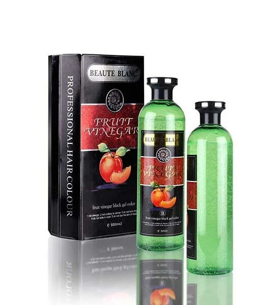 Fruit Vinegar Hair Color Gel for covering grey hair, permanently.